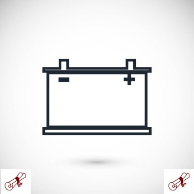 Araba pil simgesi. Vektör Eps 10