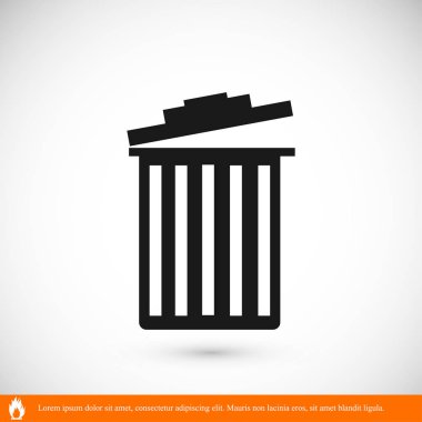 çöp kutusu simgesini