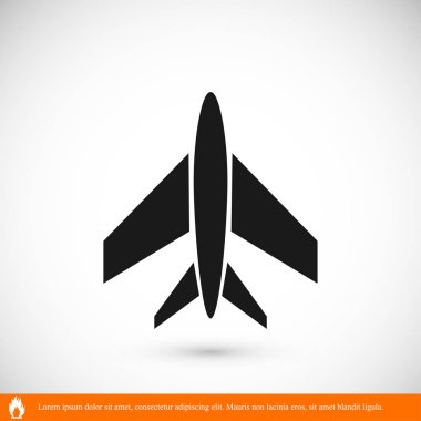 uçak işareti simgesi