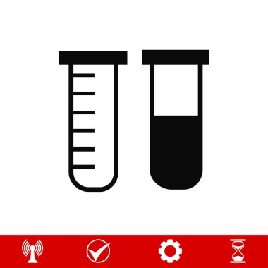 Tüpler düz simgesi