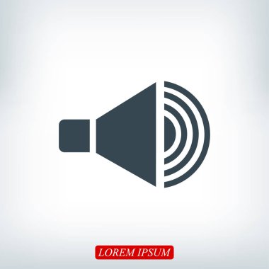 hoparlör işareti simgesi