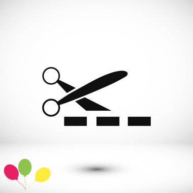 makas işareti simgesi