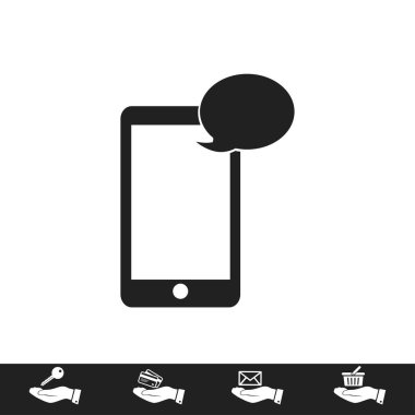 Cep telefonu sms simgesi