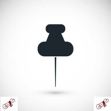 Düz raptiye simgesini