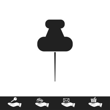 Düz raptiye simgesini