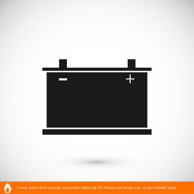 Araba pil simgesi. Vektör 