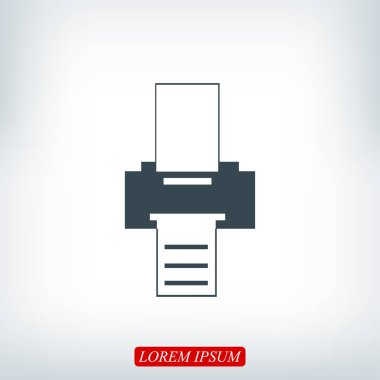 Yazıcı simgesi tasarım