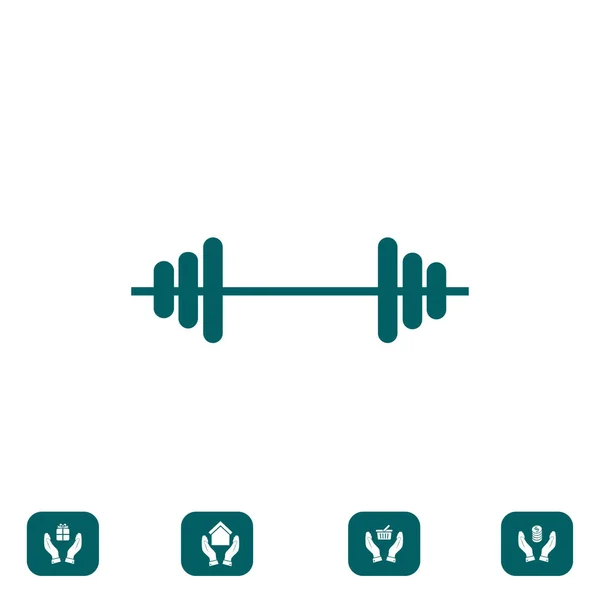 Dumbbells signo icono — Archivo Imágenes Vectoriales