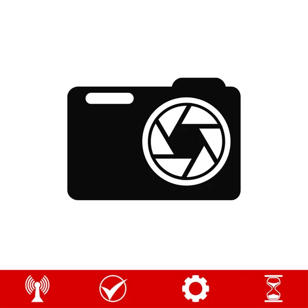 Camera sign icon — Stock Vector