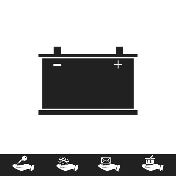 Car battery icon. Vector — Stock Vector