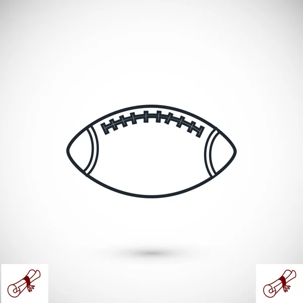 Ícone de bola de rugby —  Vetores de Stock