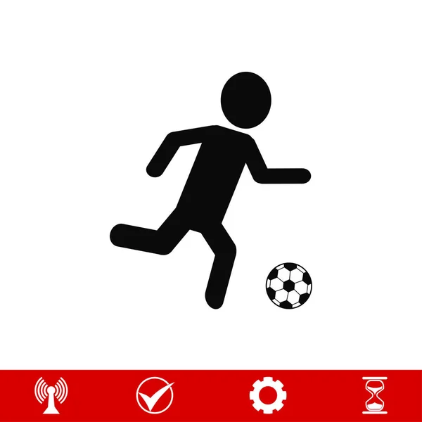 Icono de signo de jugador — Vector de stock