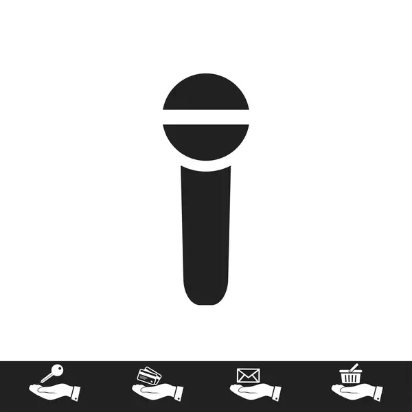 Mikrofonzeichen-Symbol — Stockvektor