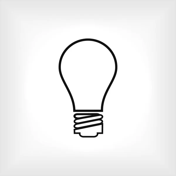Lampa tecken ikonen — Stock vektor