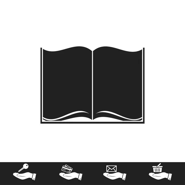 Diseño del icono del libro — Vector de stock