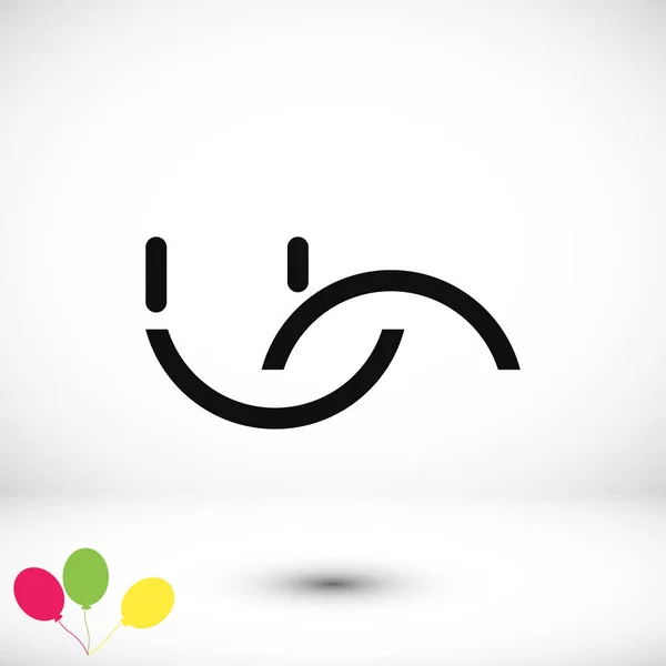 Diseño del icono de sonrisa — Vector de stock