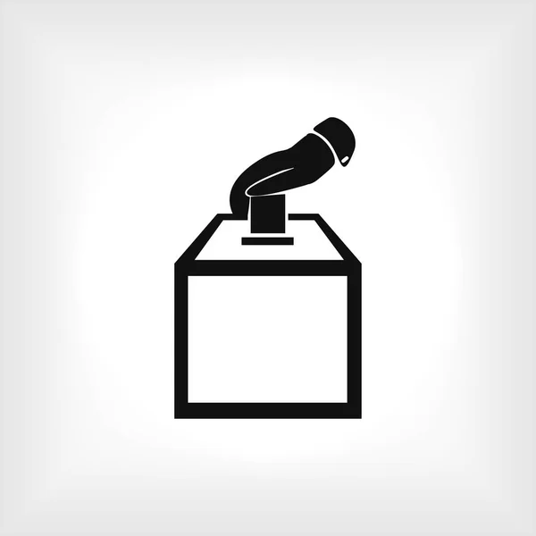 Diseño del icono de la boleta electoral — Vector de stock