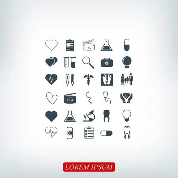 Medical icons set — Stock Vector