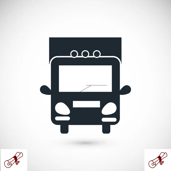 Vrachtwagen web pictogram — Stockvector