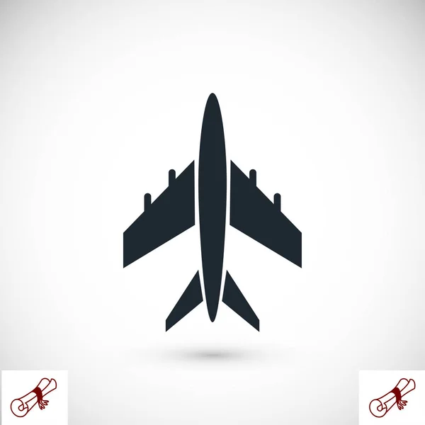 Uçak işareti simgesi — Stok Vektör