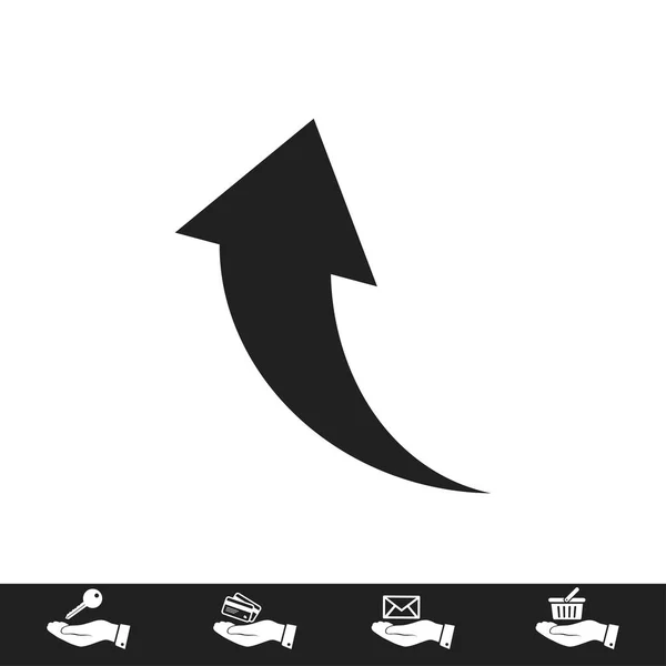 Icône web flèche — Image vectorielle
