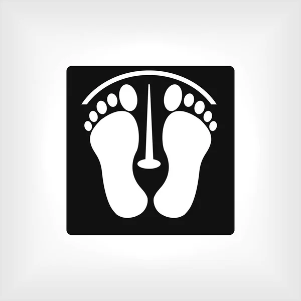 Design des Fußabdrucksymbols — Stockvektor