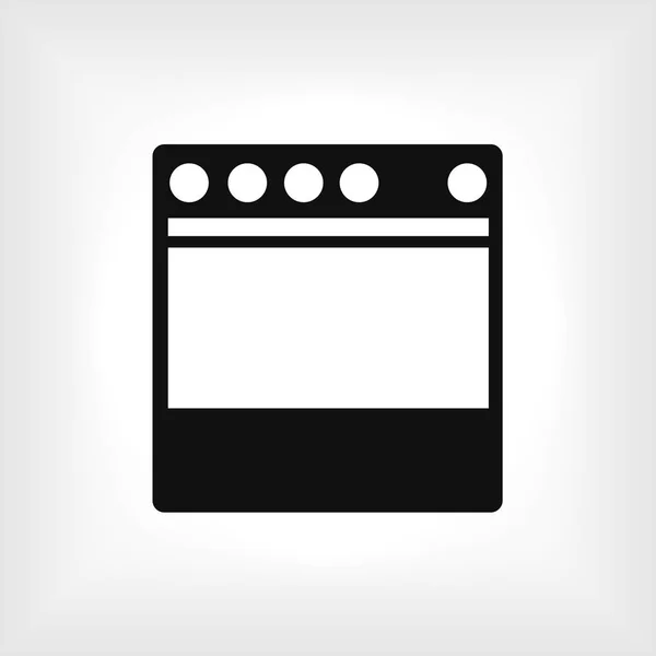 Stove sign icon — Stock Vector