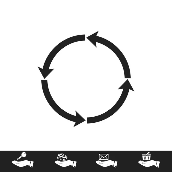 Icône des flèches circulaires — Image vectorielle