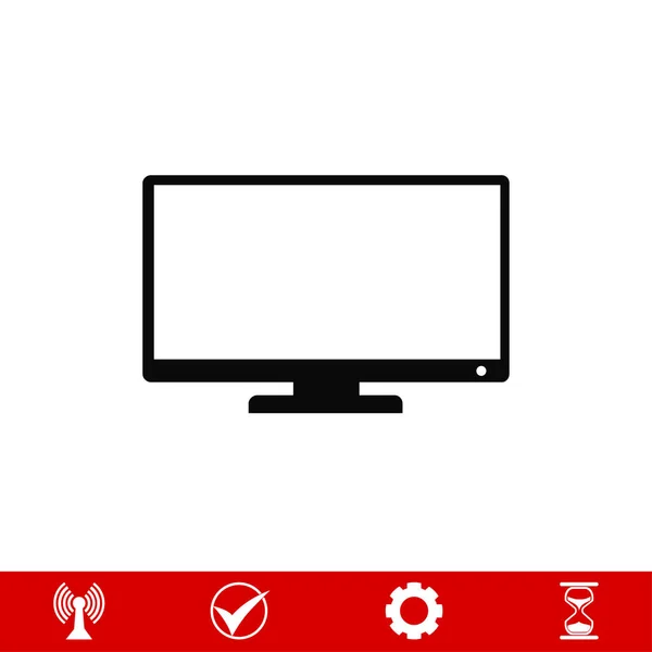 TV jel ikon — Stock Vector