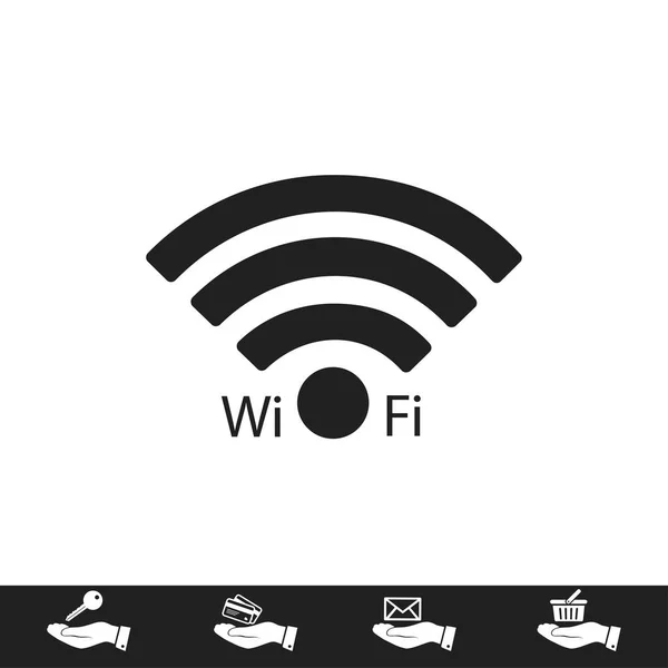 Icona Wi-Fi piatto — Vettoriale Stock