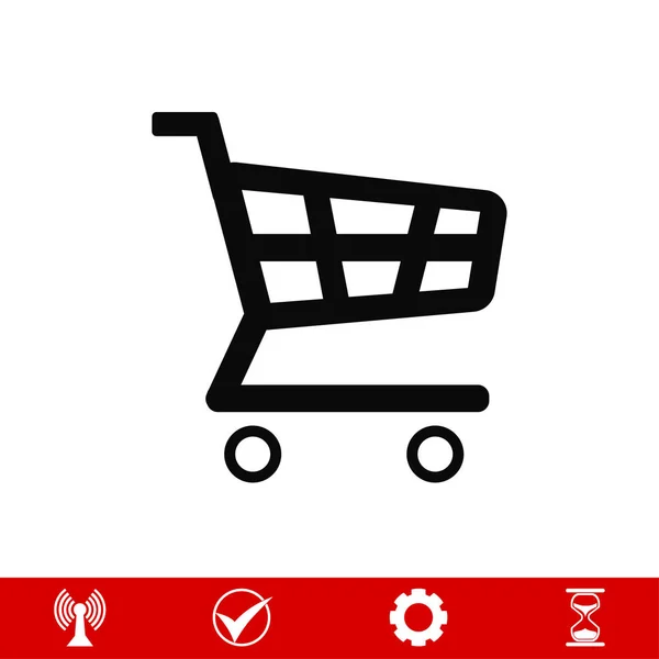 Icono del carrito de compras — Vector de stock