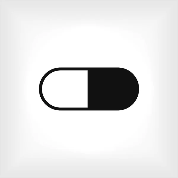 Icône plate de capsule — Image vectorielle