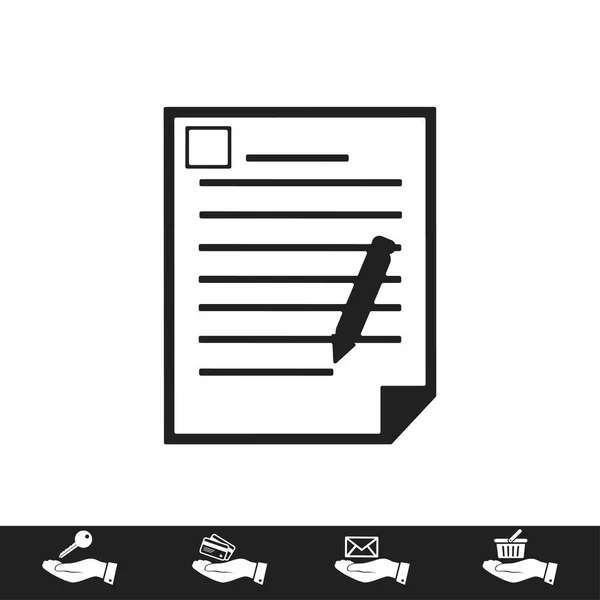 Office dokument ikon — Stock vektor