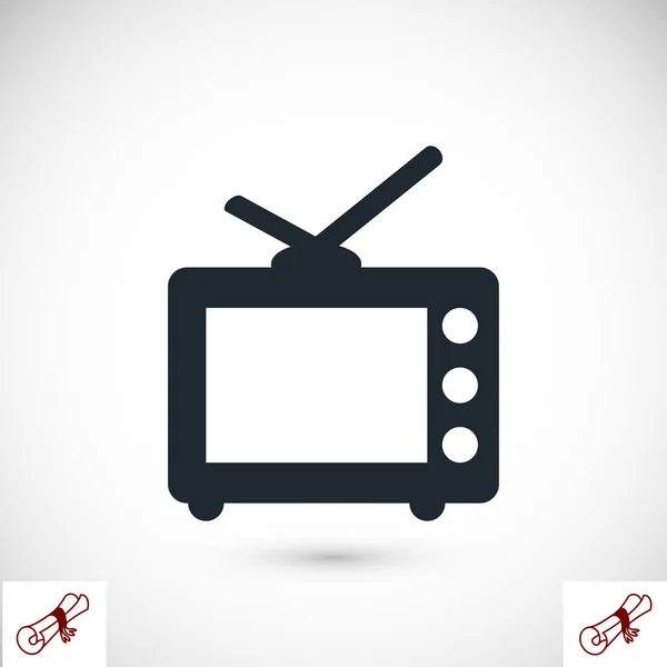 Icône de signe TV — Image vectorielle