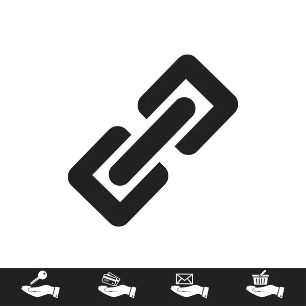 Eenvoudige koppelingspictogram — Stockvector