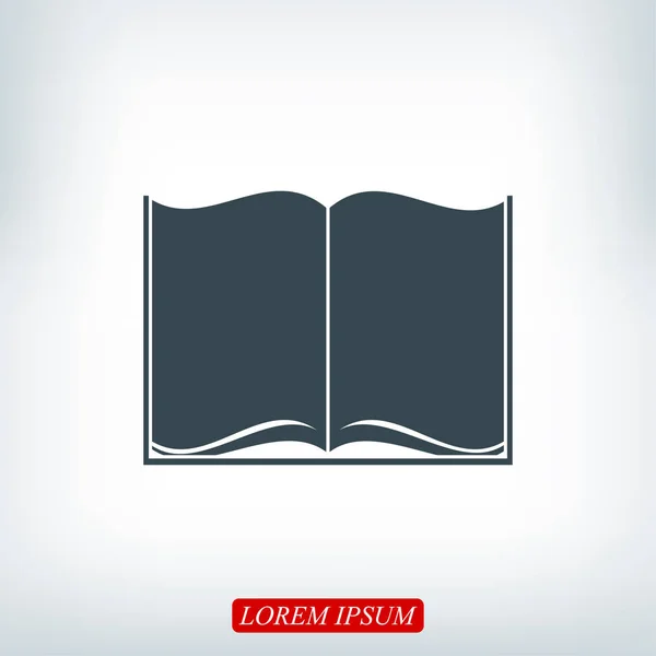 Diseño del icono del libro — Vector de stock