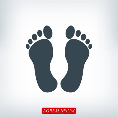 basit ayak simgesi
