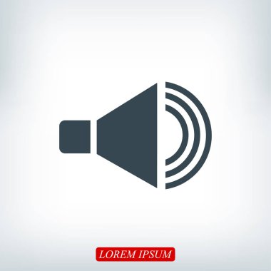 hoparlör işareti simgesi