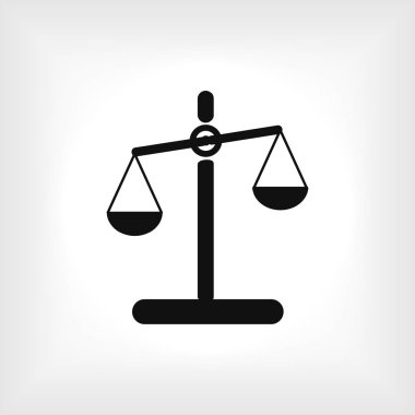 Ölçekler düz simgesi