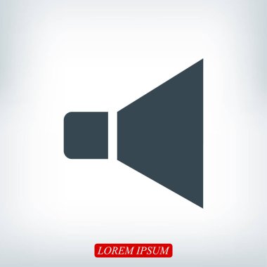 hoparlör işareti simgesi