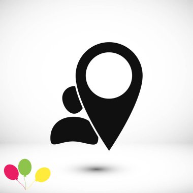 Düz işaretçi simgesi