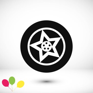  Düz tekerlek simgesi