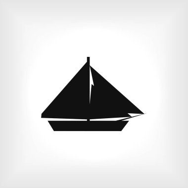 Tasarım yelken tekne simgesinin