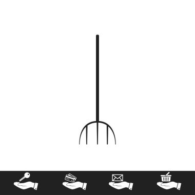 Bahçe çatal simgesi