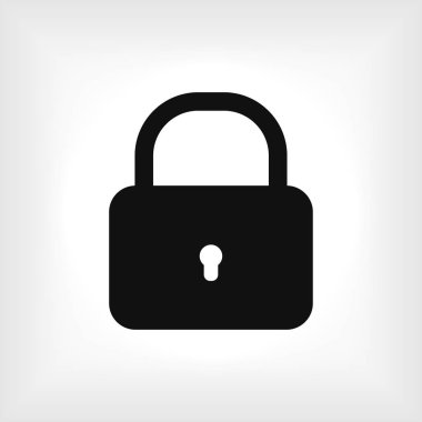 Düz kilit simgesi 