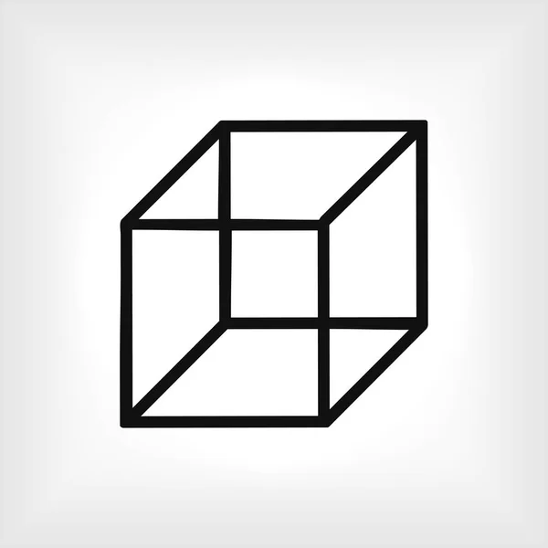 Σύμβολο εικονίδιο κύβου — Διανυσματικό Αρχείο