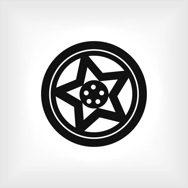 Icono de discos de rueda — Vector de stock