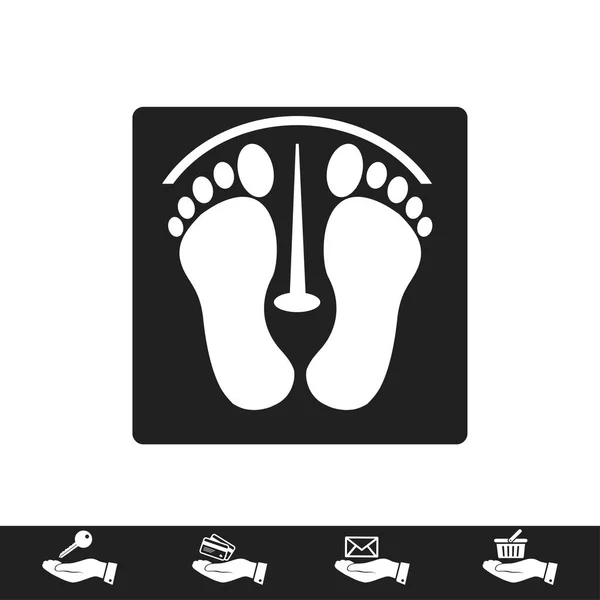 Design of footprints icon — Stock Vector