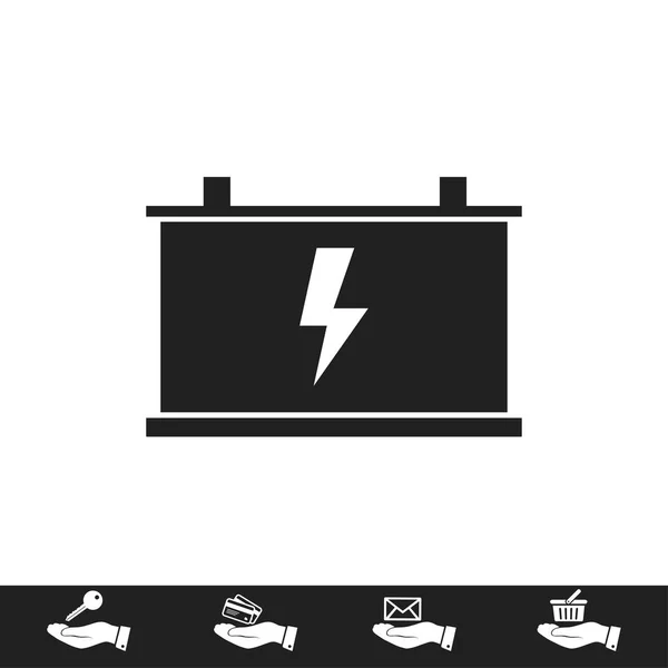 Icône de batterie de voiture — Image vectorielle