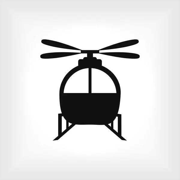 Helicóptero Icono plano — Vector de stock